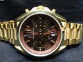 MICHAEL KORS GOLD MOSTRADOR MARROM